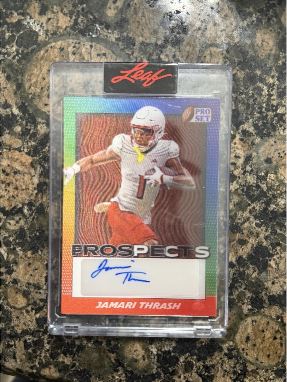 2024 Leaf Pro Football Prospects Jamari Thrash 15/15 PR-JT1